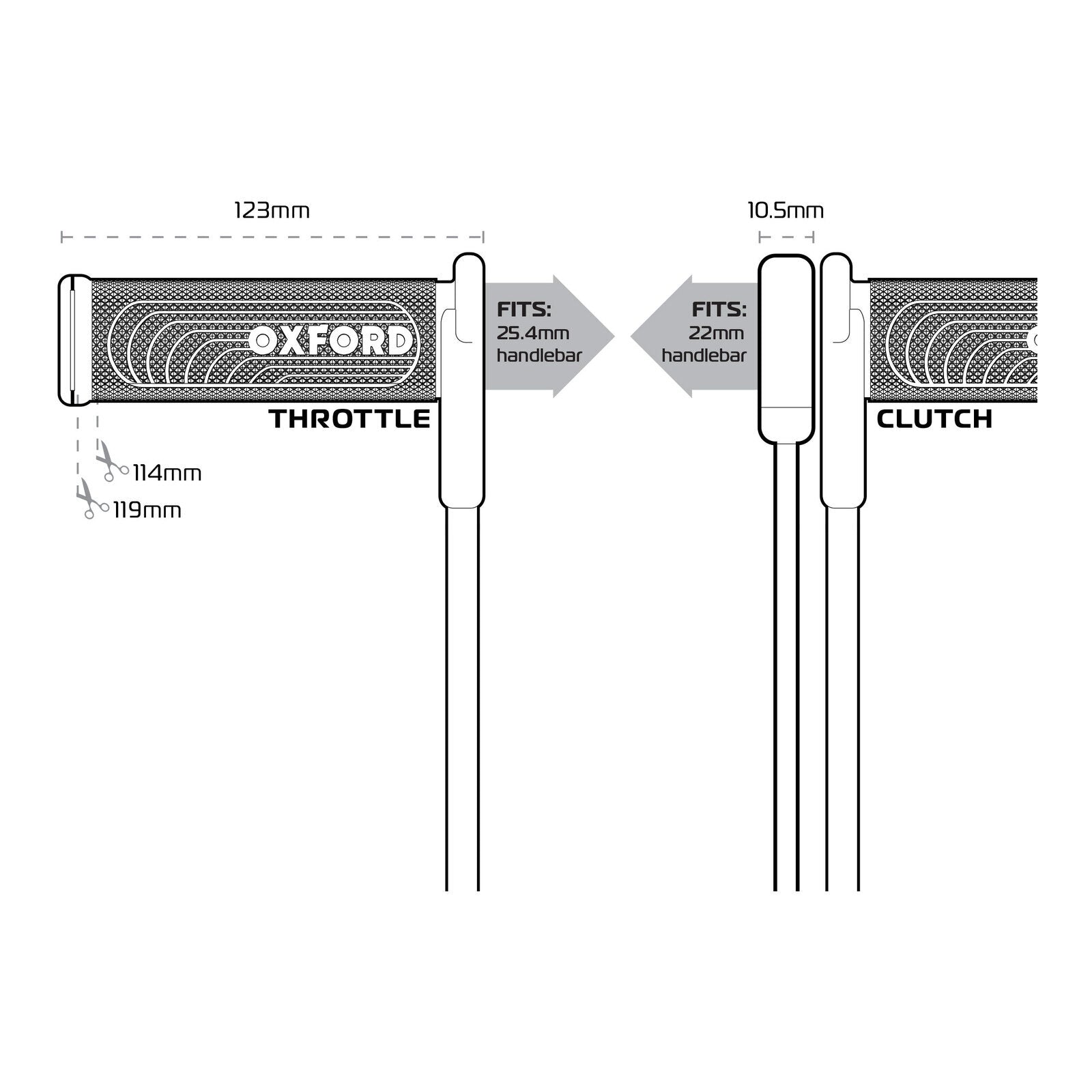 Oxford Hotgrips Advanced Integrated Sport OXEL399Z#