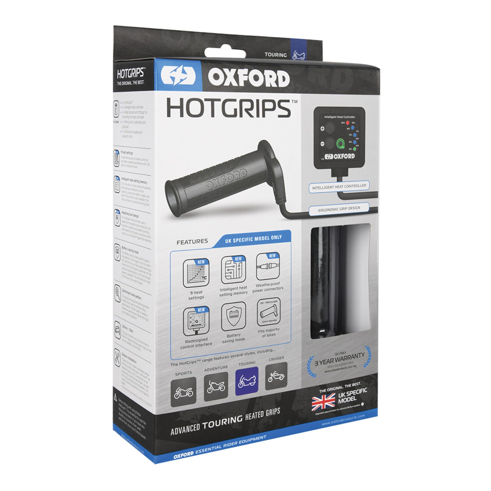 Oxford Hotgrips Advanced Touring 9-Stage OXEL691UK#