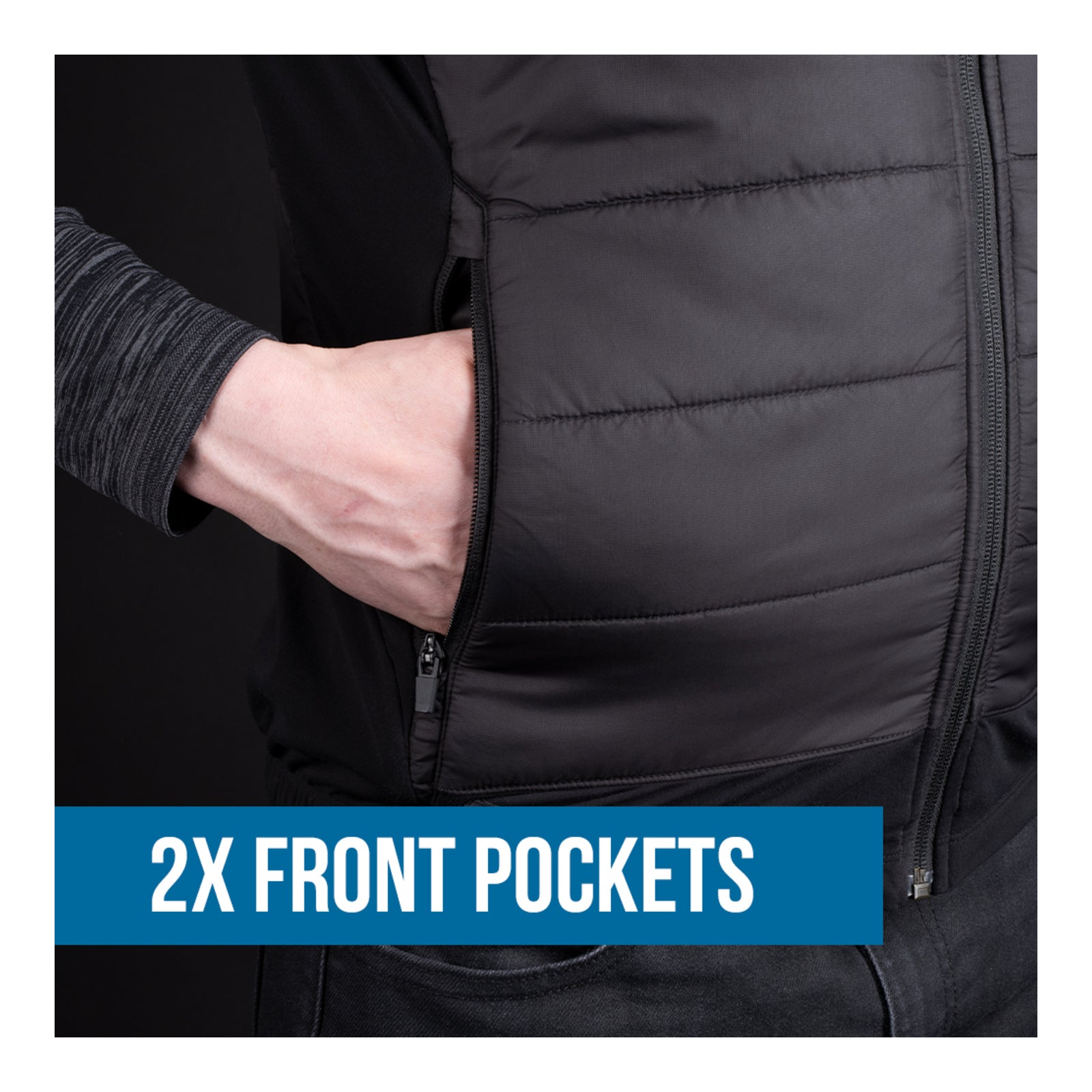 Oxford Advanced Expedition Men's Gilet/Vest - Black (M) OXLA230101M#