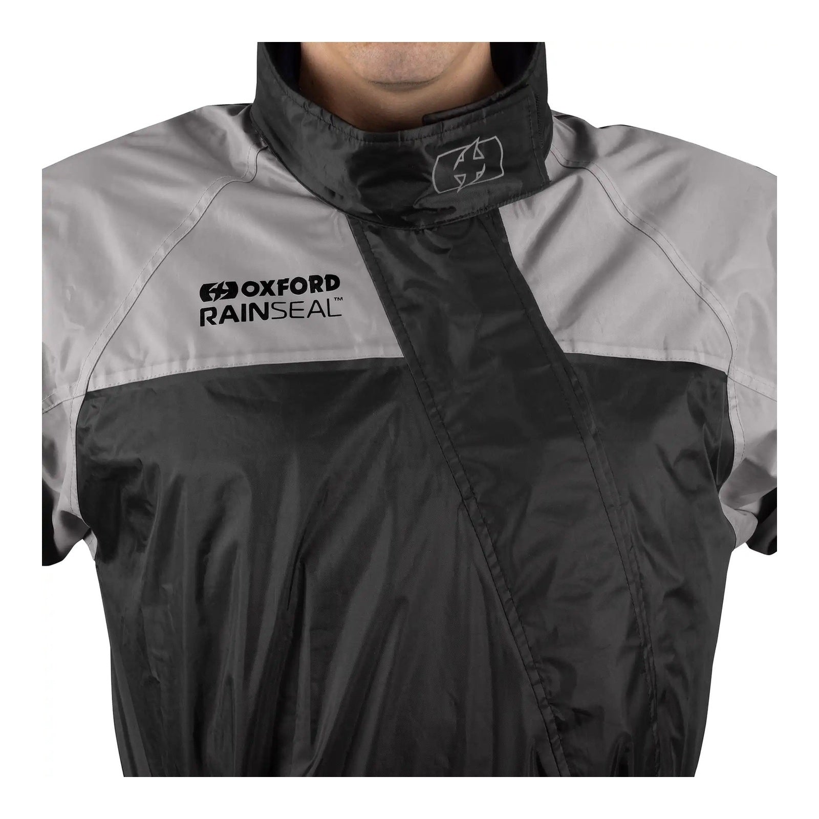 Oxford Rainseal One-Piece Rain Suit - Bright / Black (4XL) OXRM2110054XL#