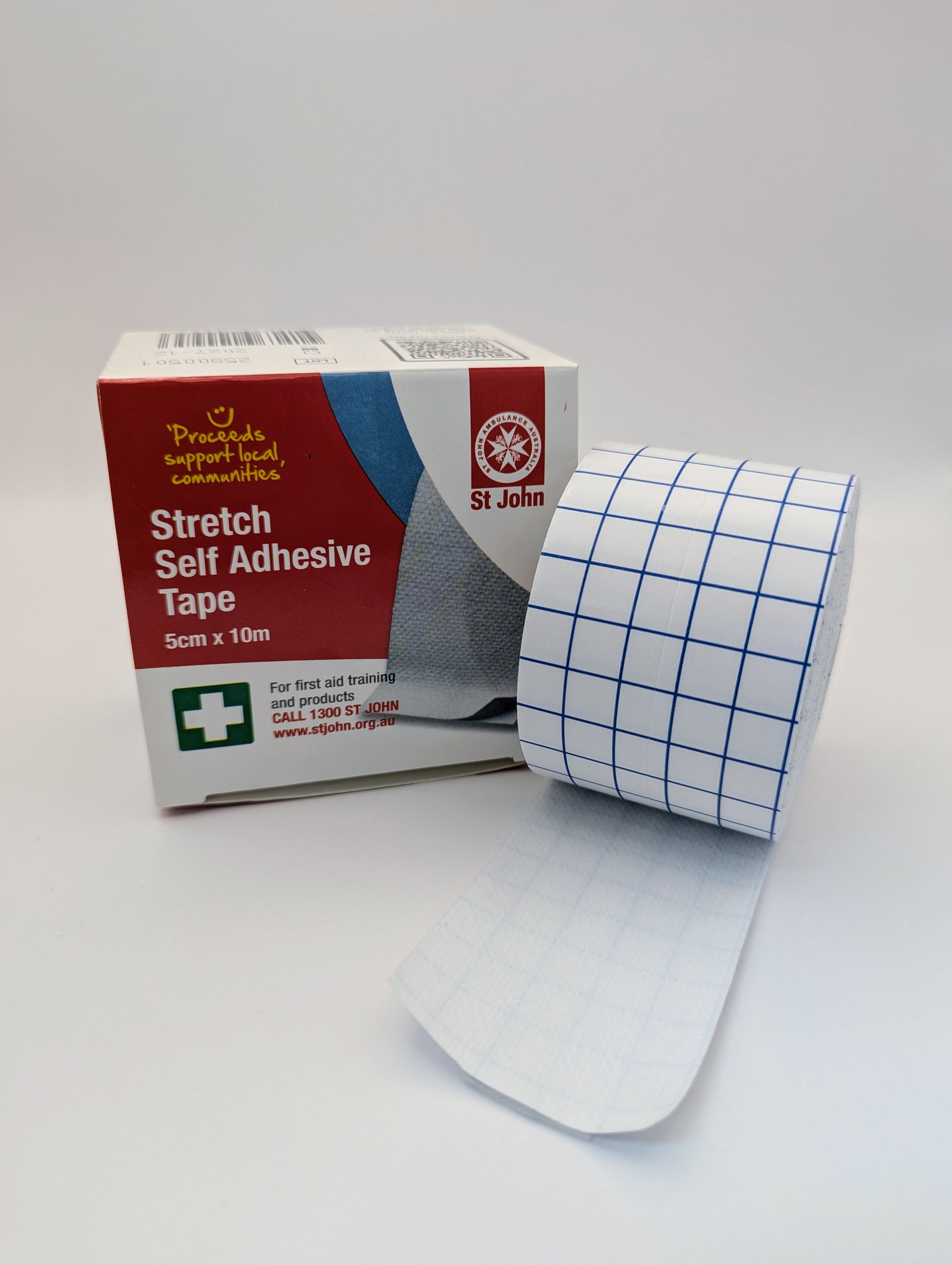 ST JOHN Stretch Self Adhesive Tape 5cm x 10m Elastic Medical Bandage #217902