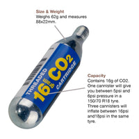 Rocky Creek CO2 Canister 16g (3 Pack) RC4512#