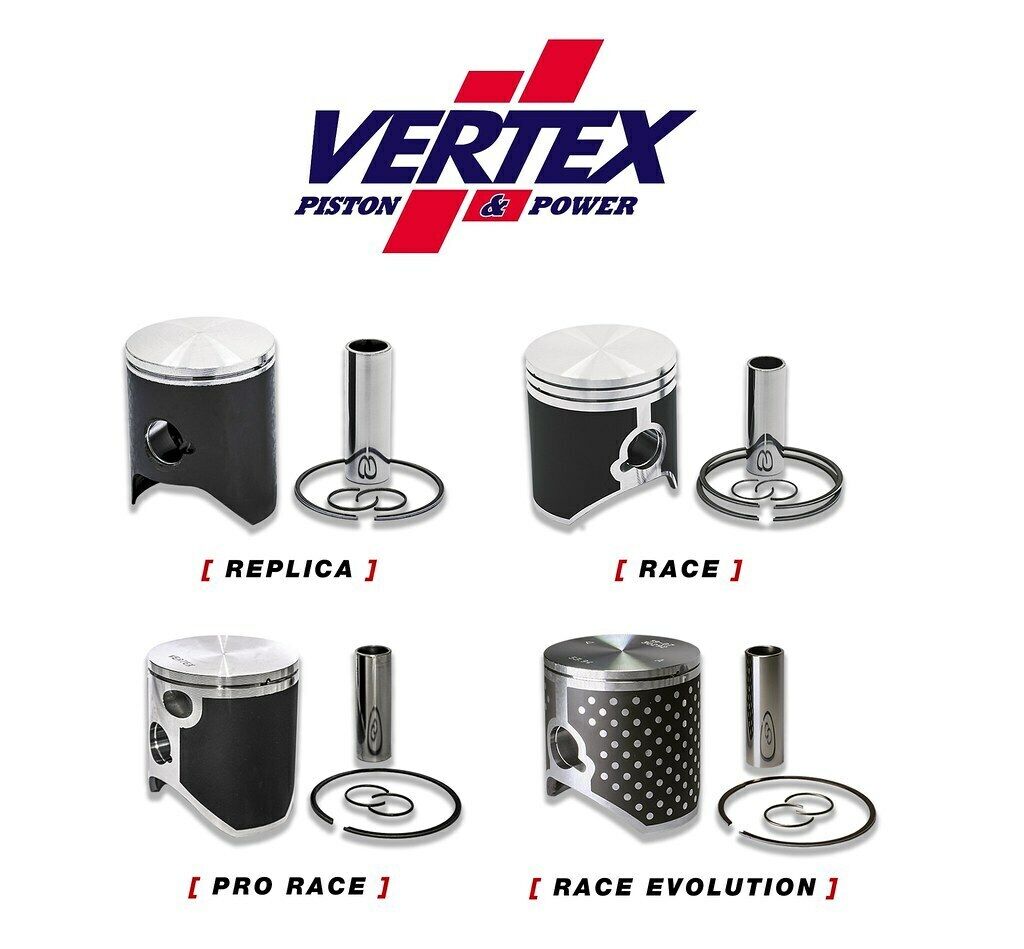 New VERTEX Piston Kit (inc Rings, Pin, Clips) For HUSABERG TE300 V-23375D