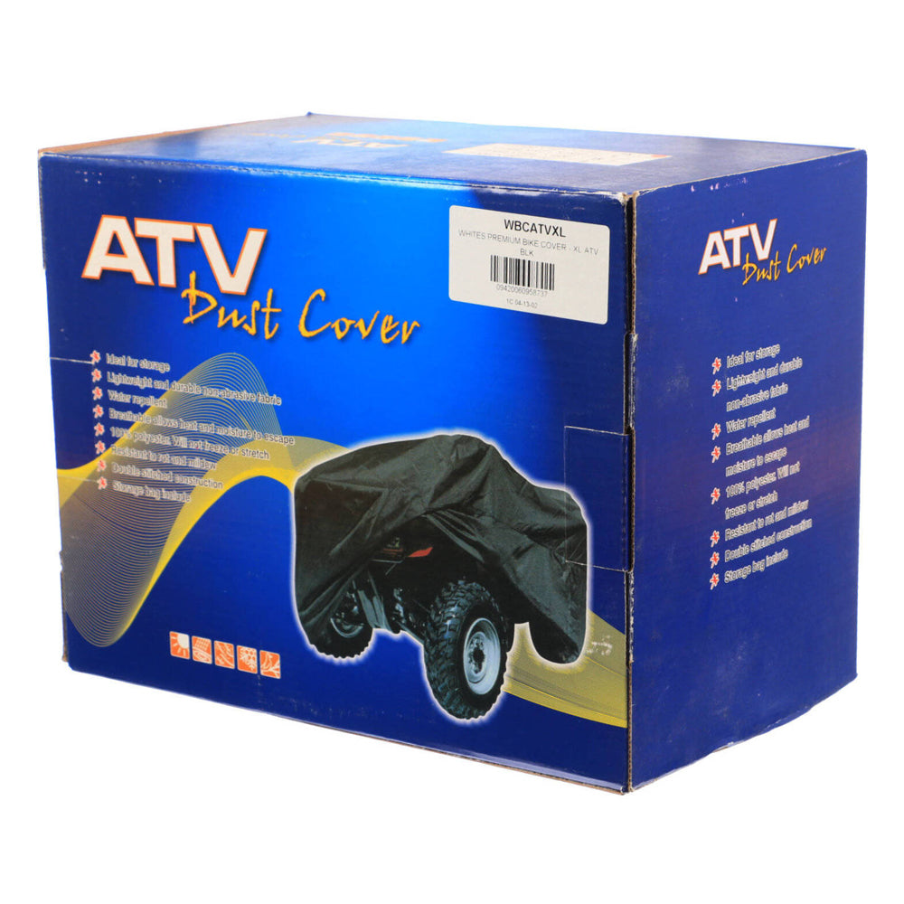 New WHITES Bike Cover Extreme - XL ATV Black #WBCATVXL