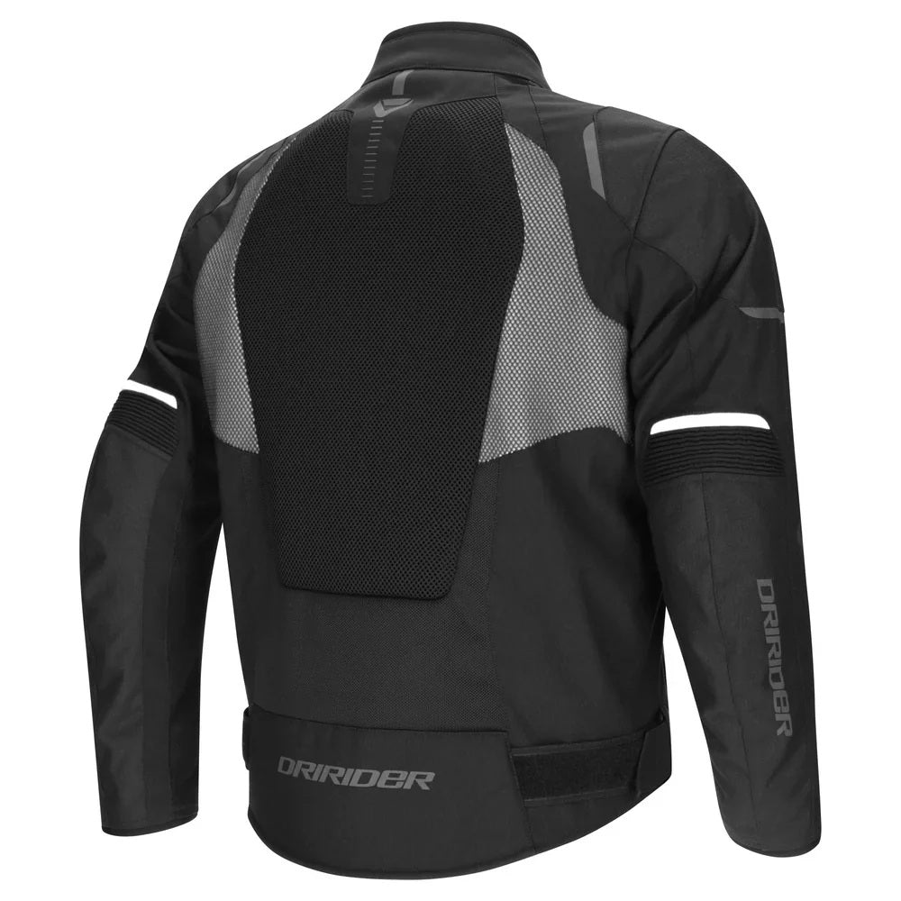 Dririder Air-Ride Pro AA certified Summer Jacket-Black/White-2XL #2128611