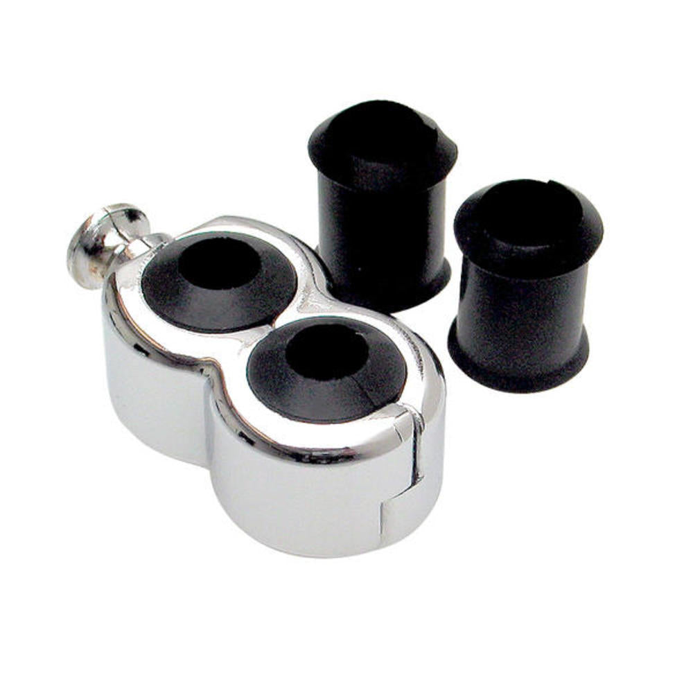 MOTION PRO Dual Cable Holder for 15/64, 9/32, 5/16 & 11/32 - Chrome 08-110050 | Australian Moto Spares