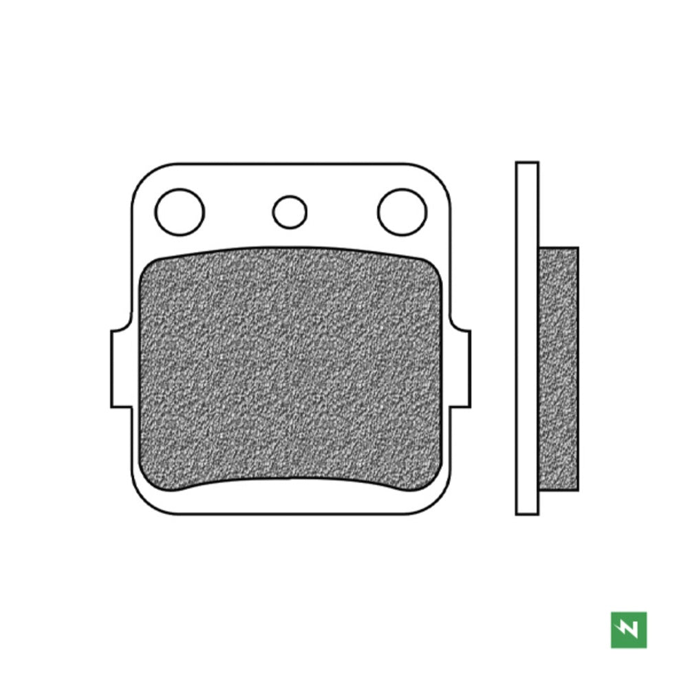 New NEWFREN Dirt Organic Brake Pad - Front For KAWASAKI 1-FD0078-BD