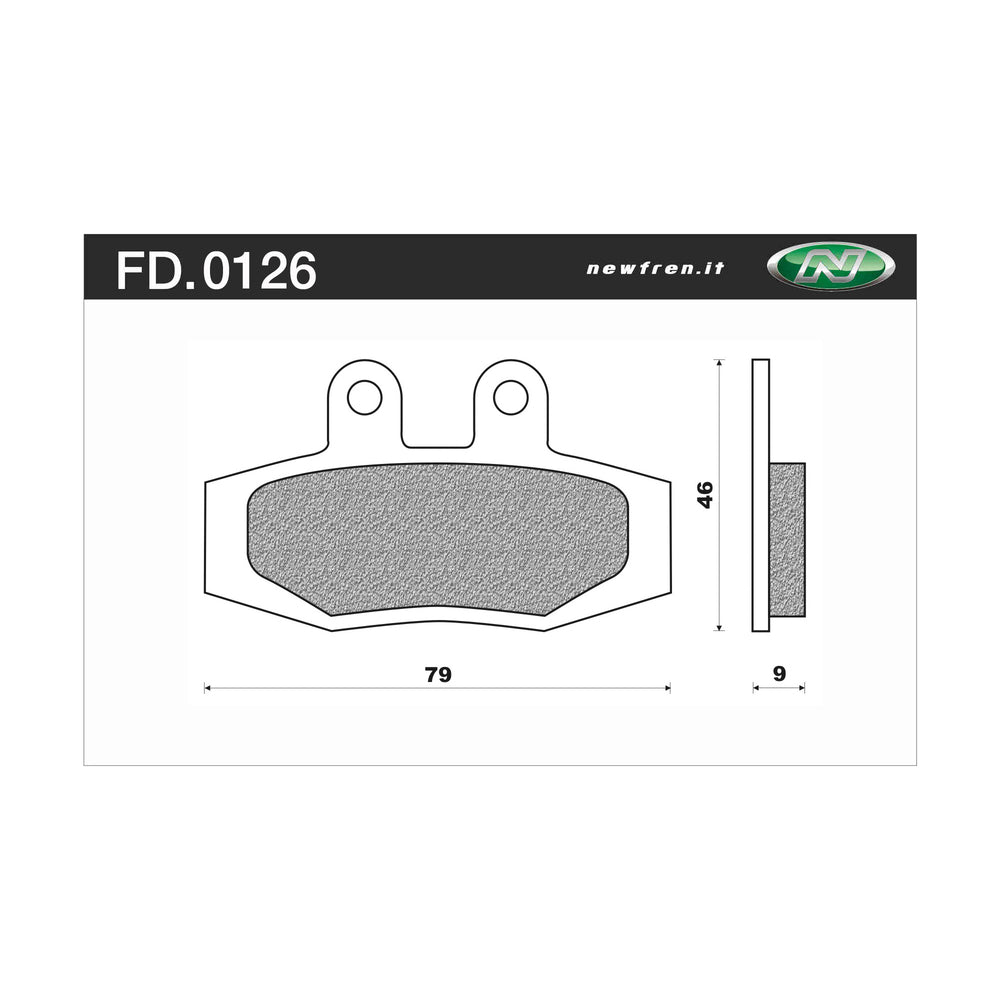 New NEWFREN Dirt Sintered Brake Pad - Front For KTM 125 MX 1-FD0126-SD