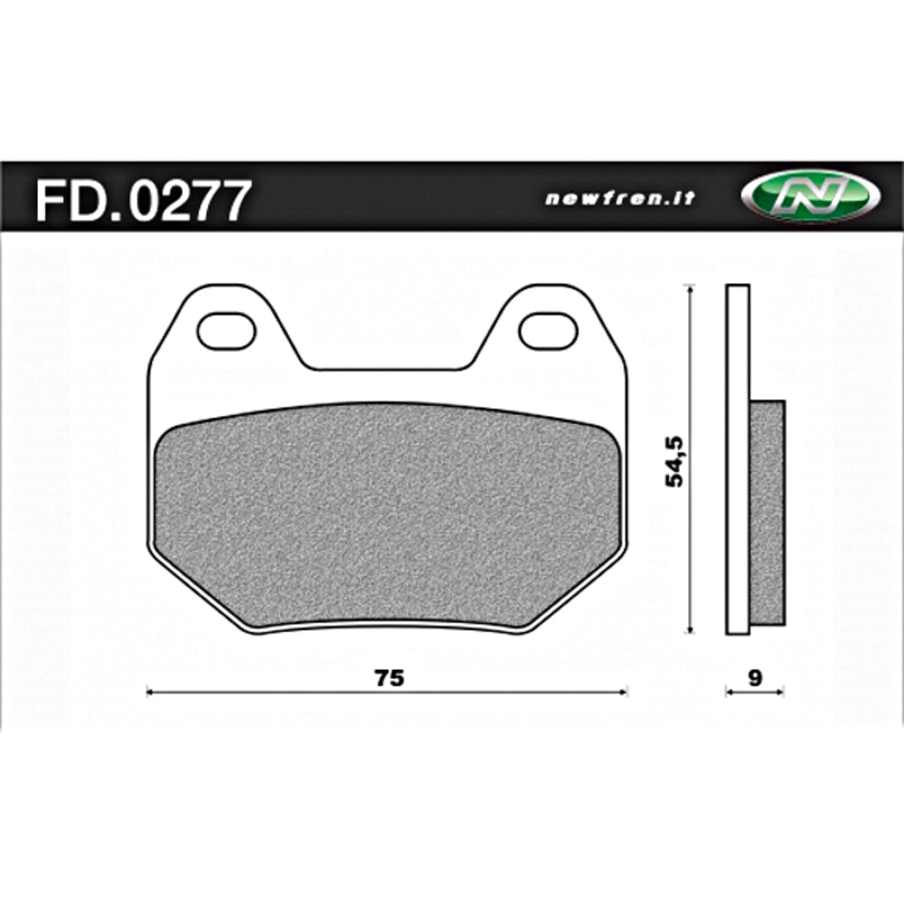 New NEWFREN Rear Brake Pad - Touring Organic For BMW 1-FD0277-BT