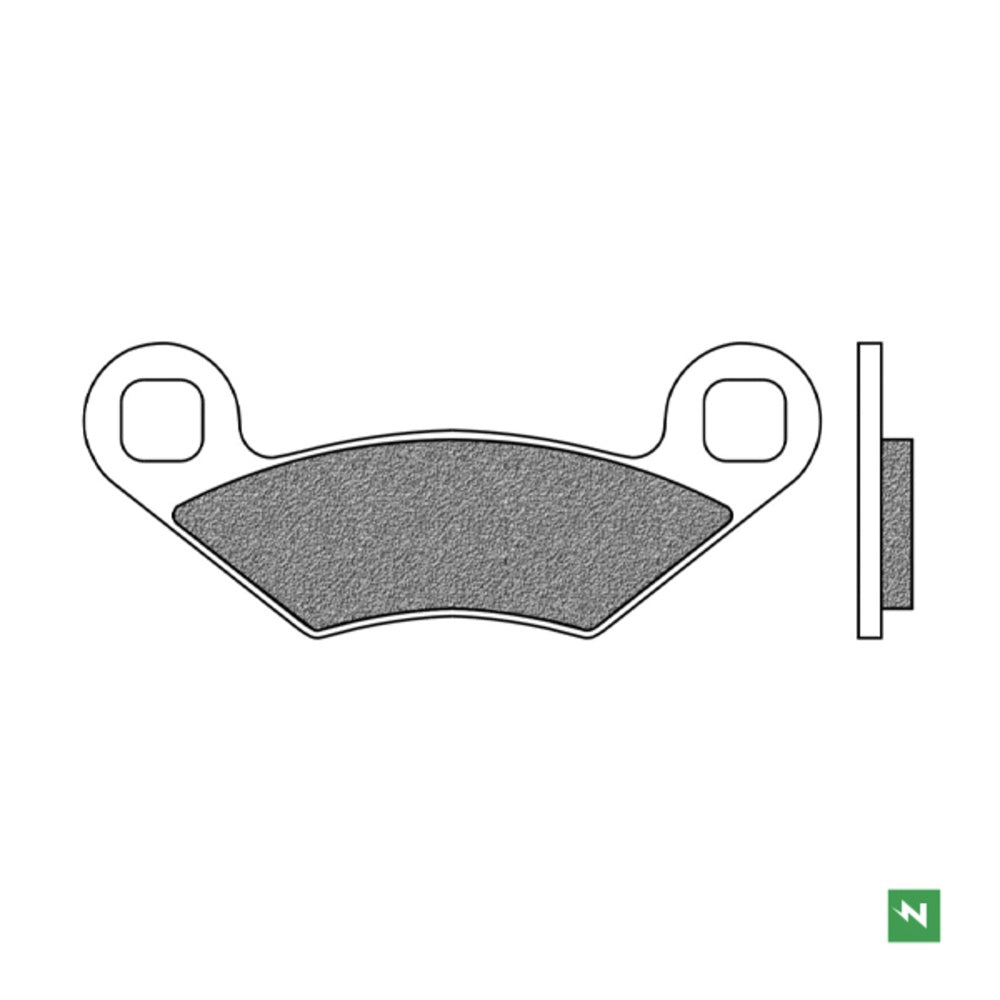 New NEWFREN ATV Organic Brake Pad - Front For POLARIS 1-FD0302-BV