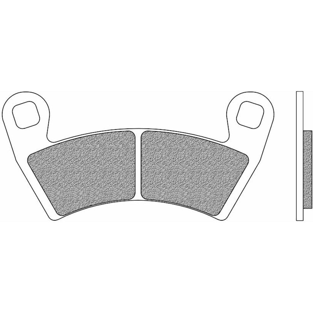 New NEWFREN ATV Sintered Brake Pad - Front For POLARIS 1-FD0492-SV