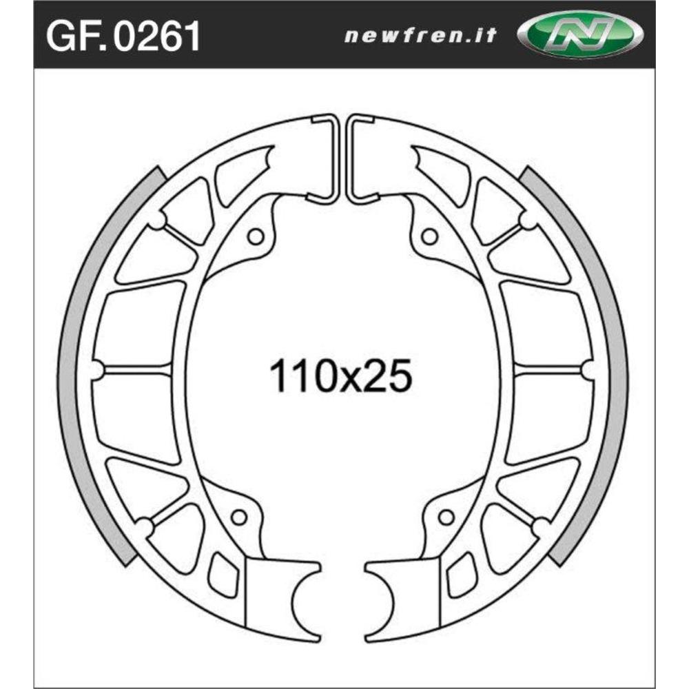 New NEWFREN Rear Brake shoe For GILERA 50 ICE 1-GF0261