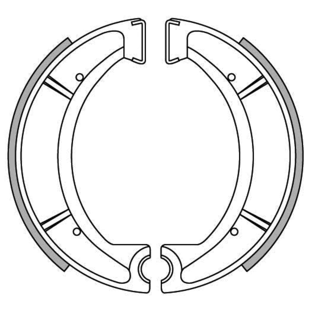 New NEWFREN Brake Shoe For YAMAHA RS125, DT250, DT360, XT550 1-GF1167