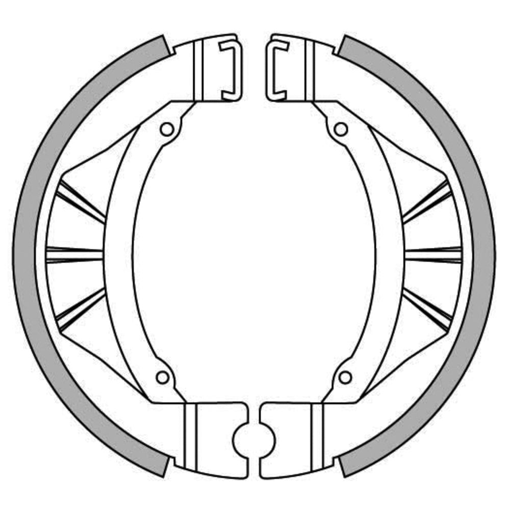 New NEWFREN Brake Shoe For KAWASAKI KX80 1-GF1244
