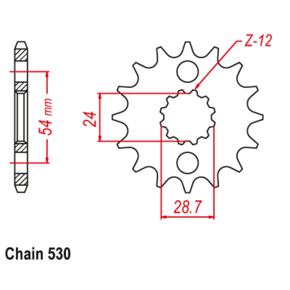 New SUPERSPROX 17T Sprocket - Front For KAWASAKI 10-106-17