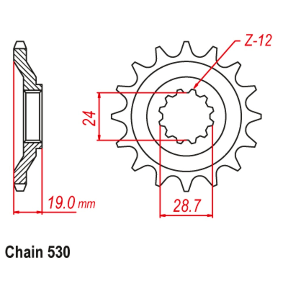 New SUPERSPROX 17T Sprocket - Front For KAWASAKI ZX-10 ZX1000 10-146-17