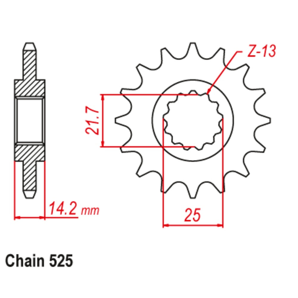 New SUPERSPROX 15T Sprocket - Front For KAWASAKI ZR750 ZEPHYR 10-254-15