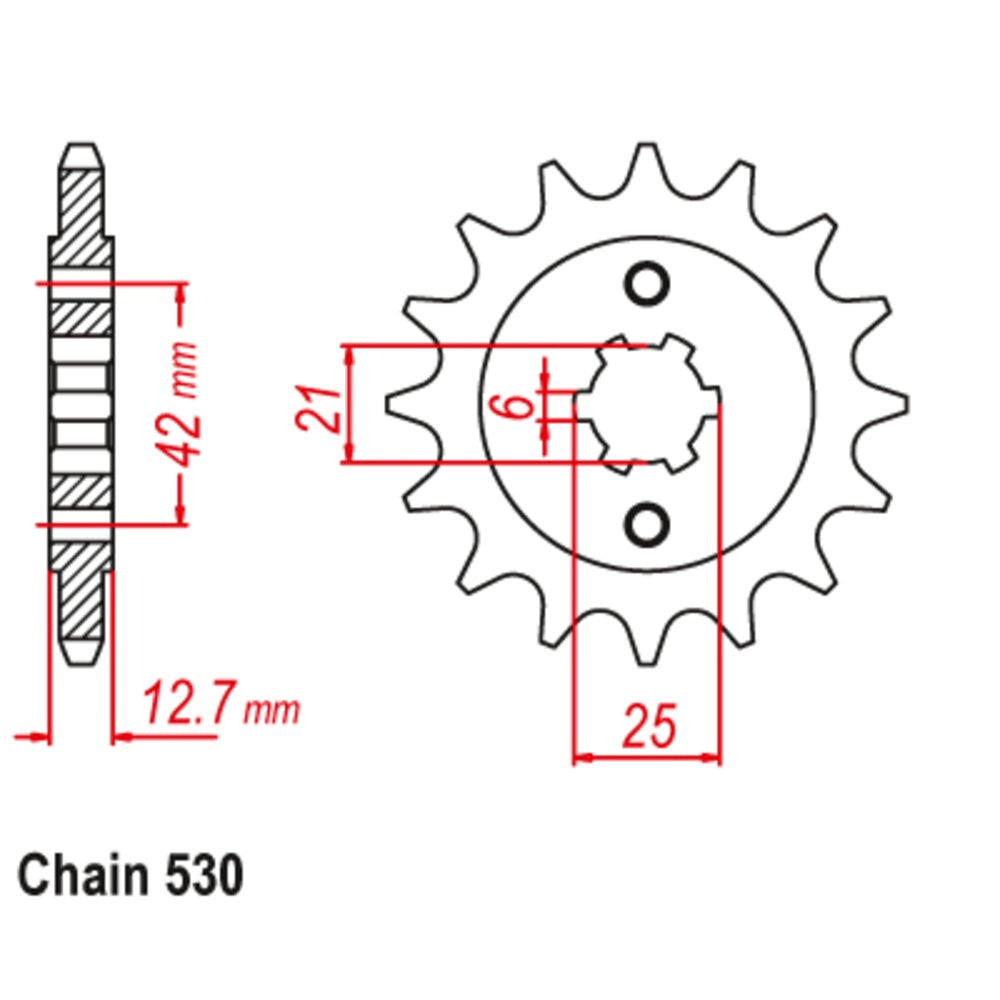 New SUPERSPROX 18T Sprocket - Front For HONDA 10-300-18