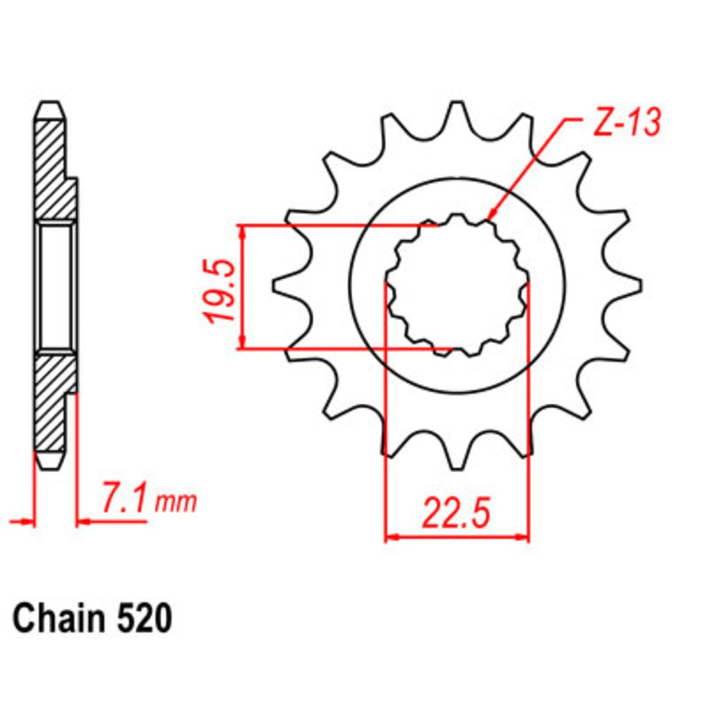 New SUPERSPROX 15T Sprocket - Front For SUZUKI 10-324-15