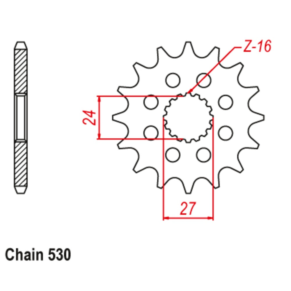 New SUPERSPROX 17T Sprocket - Front For SUZUKI 10-423-17
