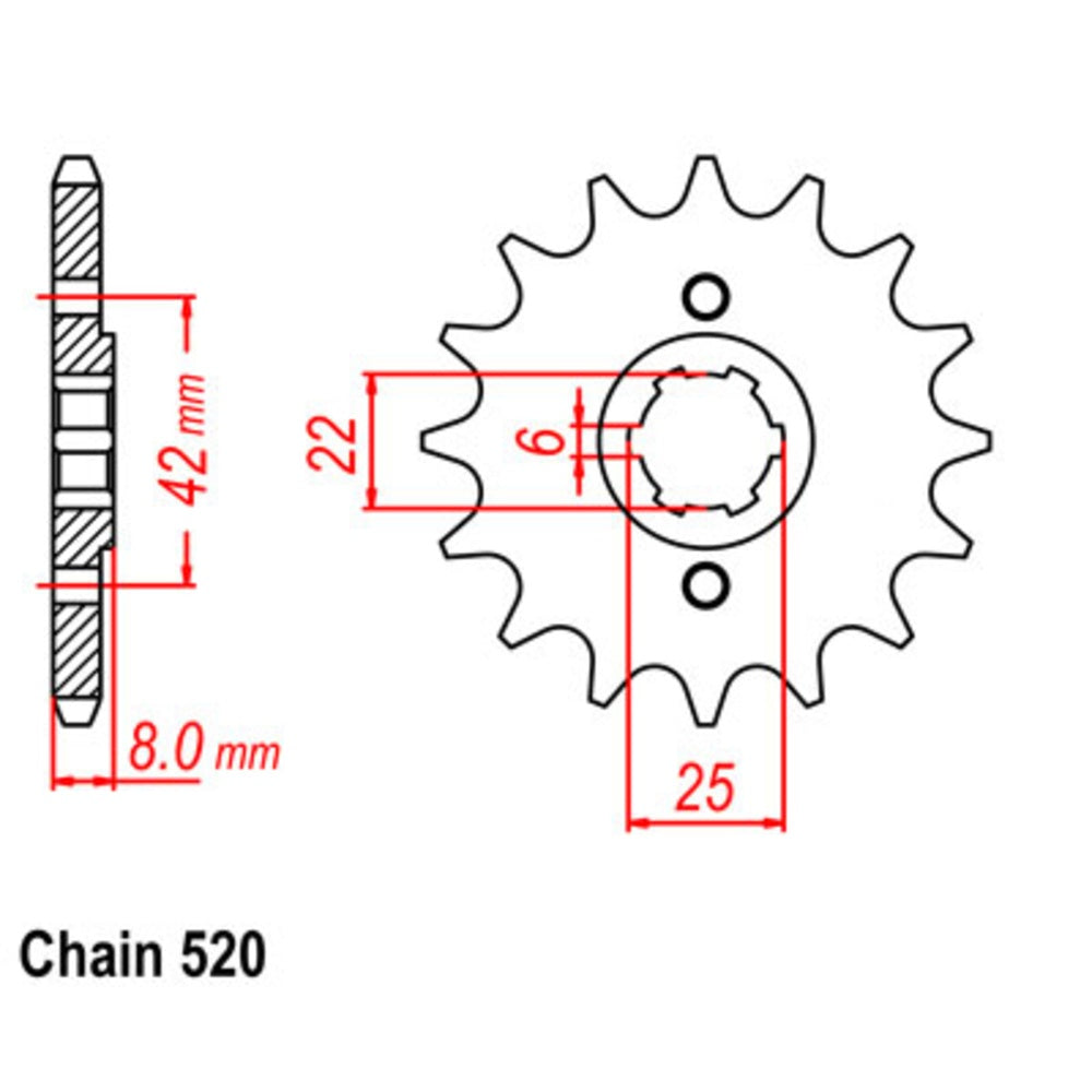New SUPERSPROX 15T Sprocket - Front For HONDA 10-429-15