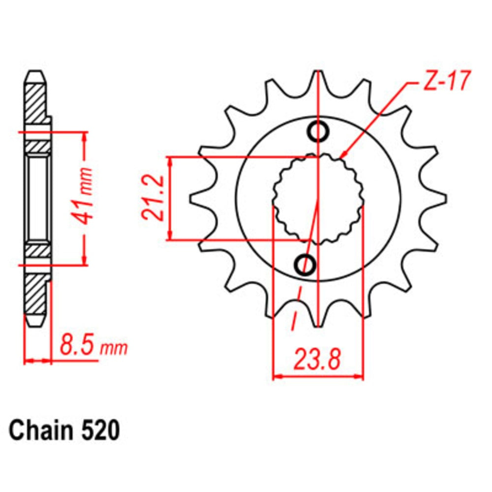 New SUPERSPROX 15T Sprocket - Front For HONDA 10-587-15