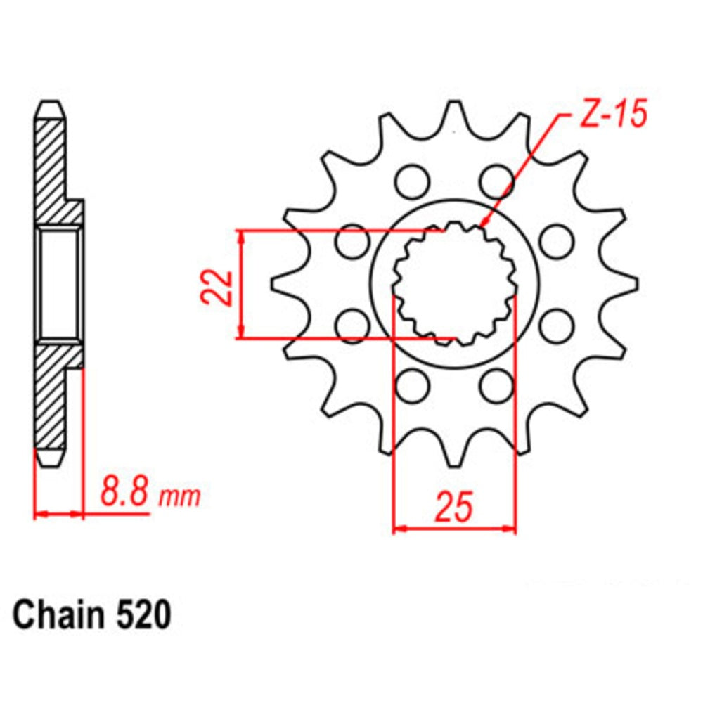 New SUPERSPROX 12T Sprocket - Front 10-KT1-12