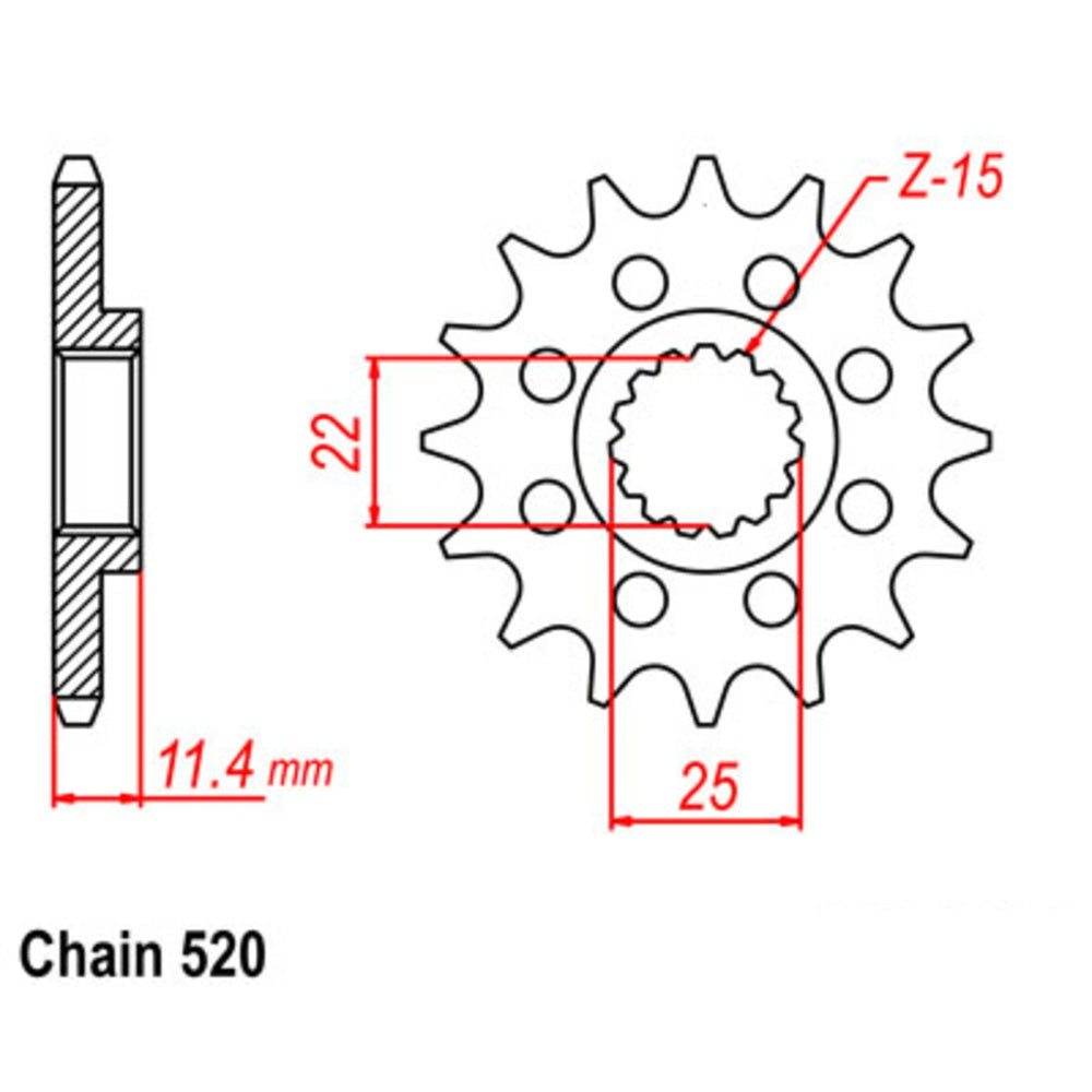 New SUPERSPROX 14T Sprocket - Front For HUSQVARNA, KTM 10-KT2-14