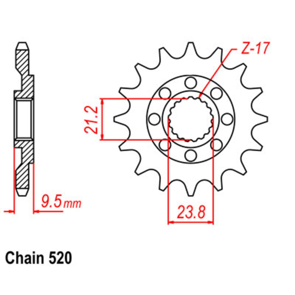 New SUPERSPROX 15T Sprocket - Front For HONDA 10-ML4-15
