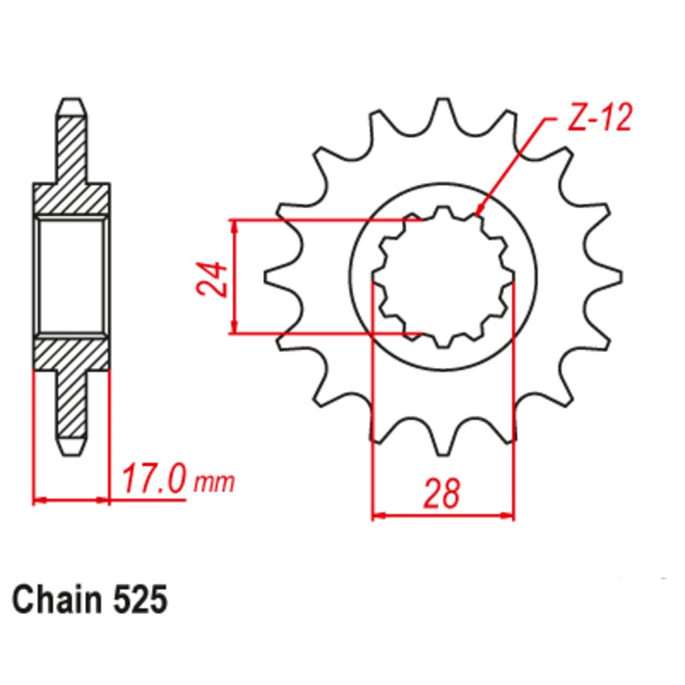 New SUPERSPROX 16T Sprocket - Front For HONDA CBR600F, CB600F HORNET 10-MV9-16