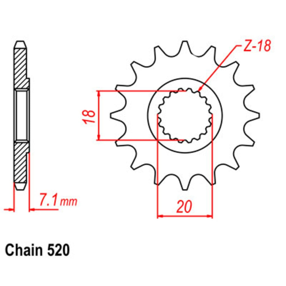 New SUPERSPROX Front Sprocket Stealth High Performance For SUZUKI 10S-141-12