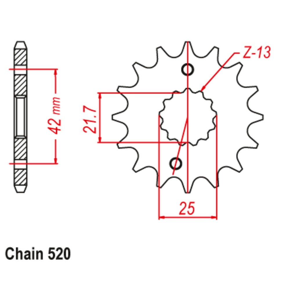 SUPERSPROX Front Sprocket Stealth High Performance For APRILIA RS250 10S-167-16