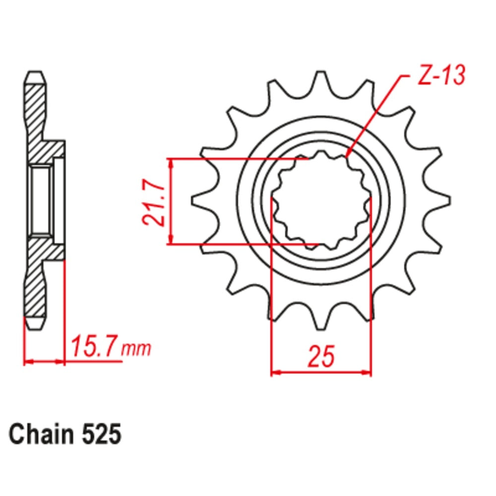 New SUPERSPROX Front Sprocket Stealth High Performance For KAWASAKI 10S-238-14