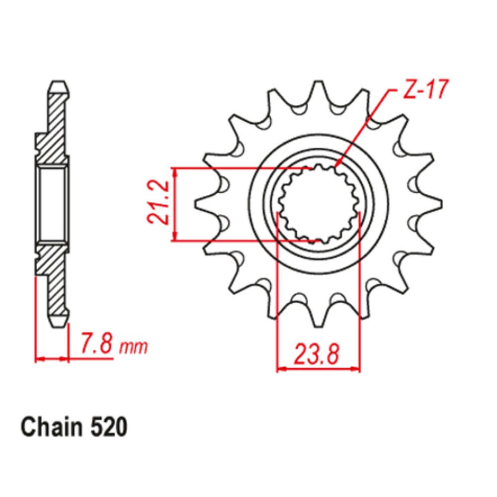 SUPERSPROX Front Sprocket Stealth High Performance For HONDA CRF250R 10S-K95-13