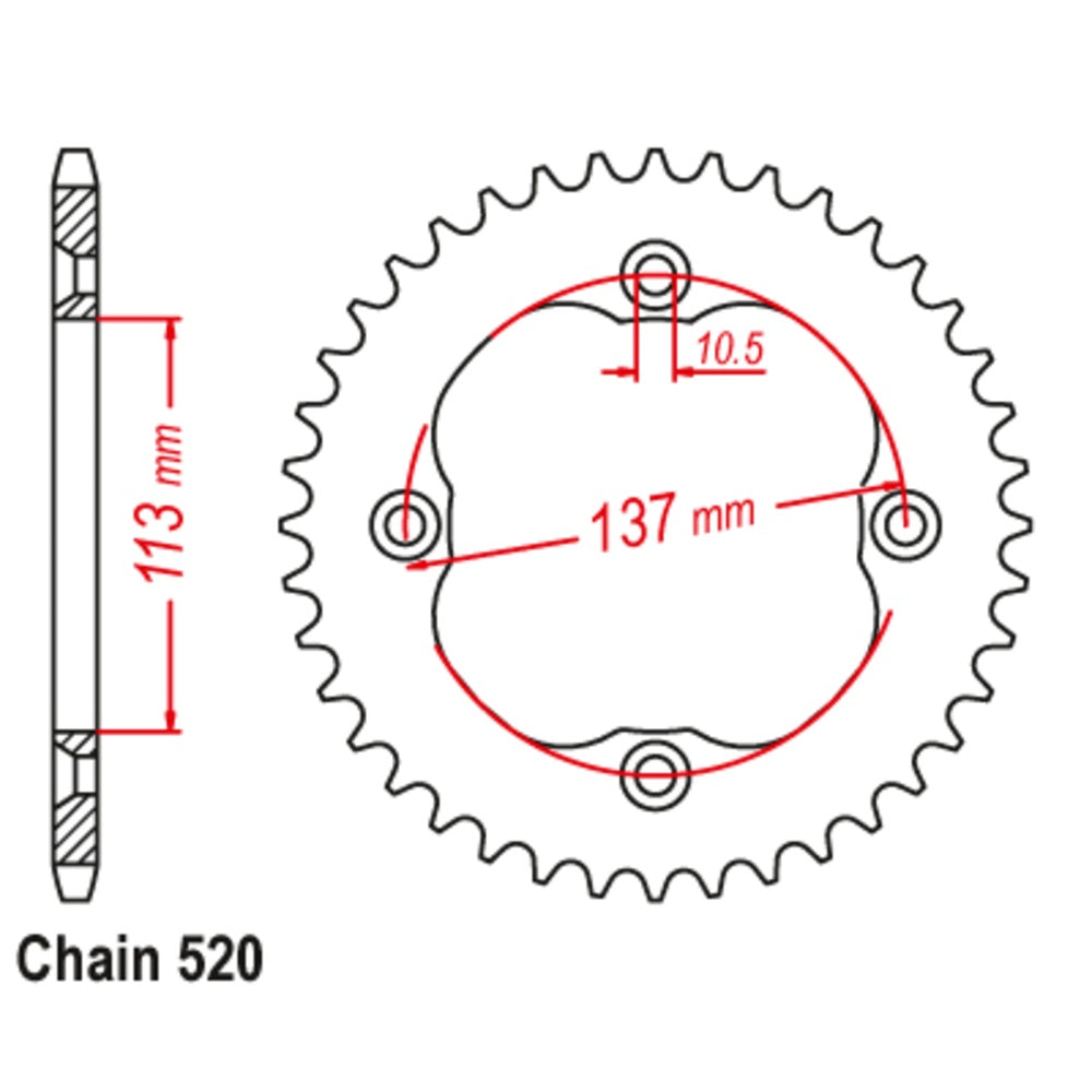 New SUPERSPROX 38T Sprocket Steel - Rear For SUZUKI 11-1760-38