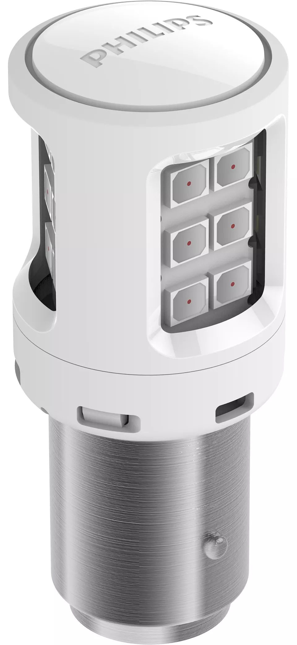 New Philips Globe P21/5 Led Red 12V (11499Ulrx2)