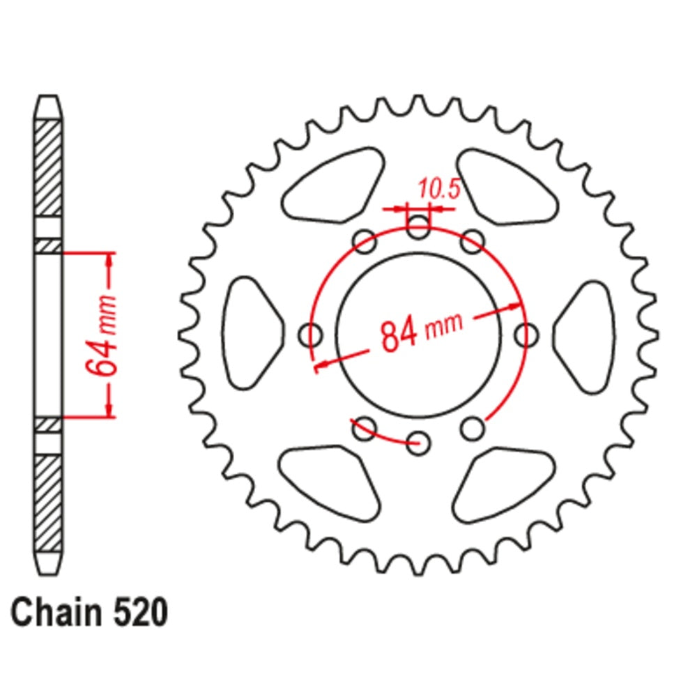 SUPERSPROX Rear Sprocket Stealth Composite For SUZUKI 11S-220-36