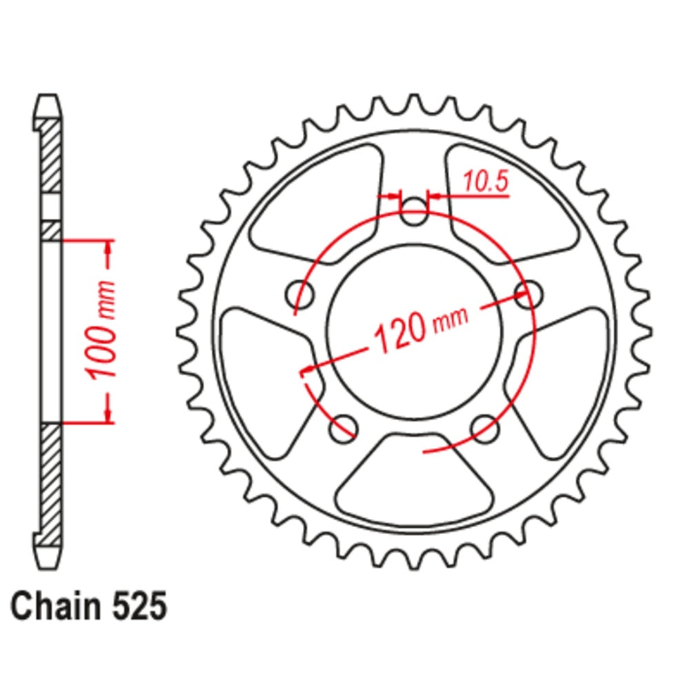 SUPERSPROX Rear Sprocket Stealth Composite For APRILIA 11S-702-40