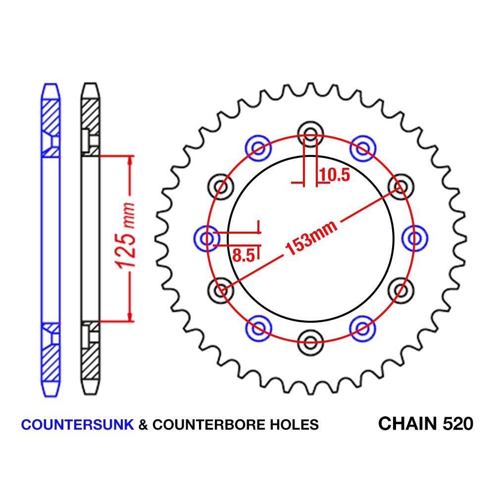 New SUPERSPROX Rear Sprocket Stealth Composite High Performance 11S-KAE-50