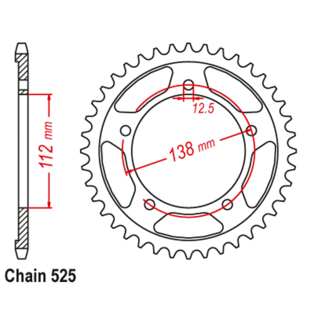 New SUPERSPROX Rear Sprocket Stealth Composite High Performance 11S-MAS-43