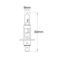 Philips Globe H1 12V 55W P14.5S Single Blister Pack Power Vision (12258Pwvb1)