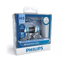 New Philips Globe H3 W5W 55W Twin Pack White Vision Ultra (12336Wvusm)