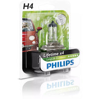 New Philips Globe H4 12V 60/55W Single Blister Pack Longlife Eco Vision