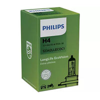 New Philips Globe H4 12V 60/55W Single Box Longlife Eco Vision (12342Llecoc1)