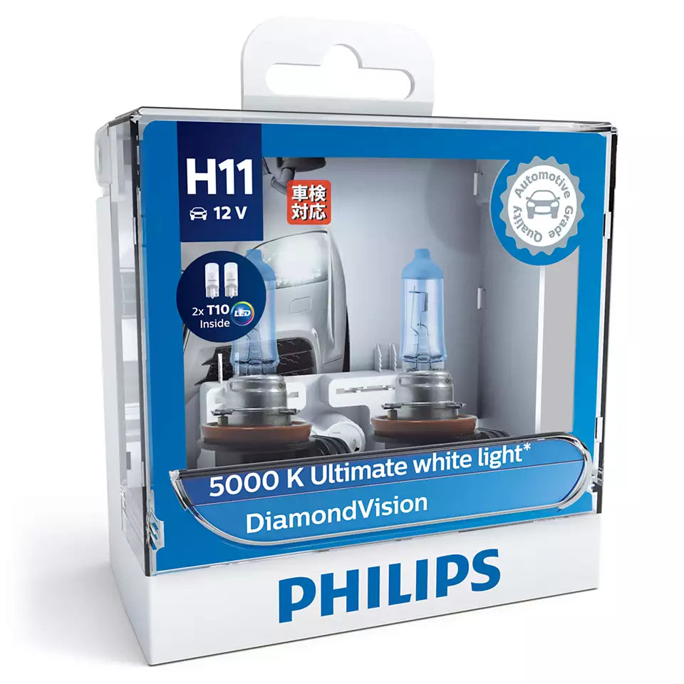 New Philips Globe H11 2Pk With Led T10 Park Globes (12362Dvsl)