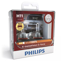 New Philips Globe H11 12V Twin Pack X-Treme Vision G-Force (12362Xvgs2)
