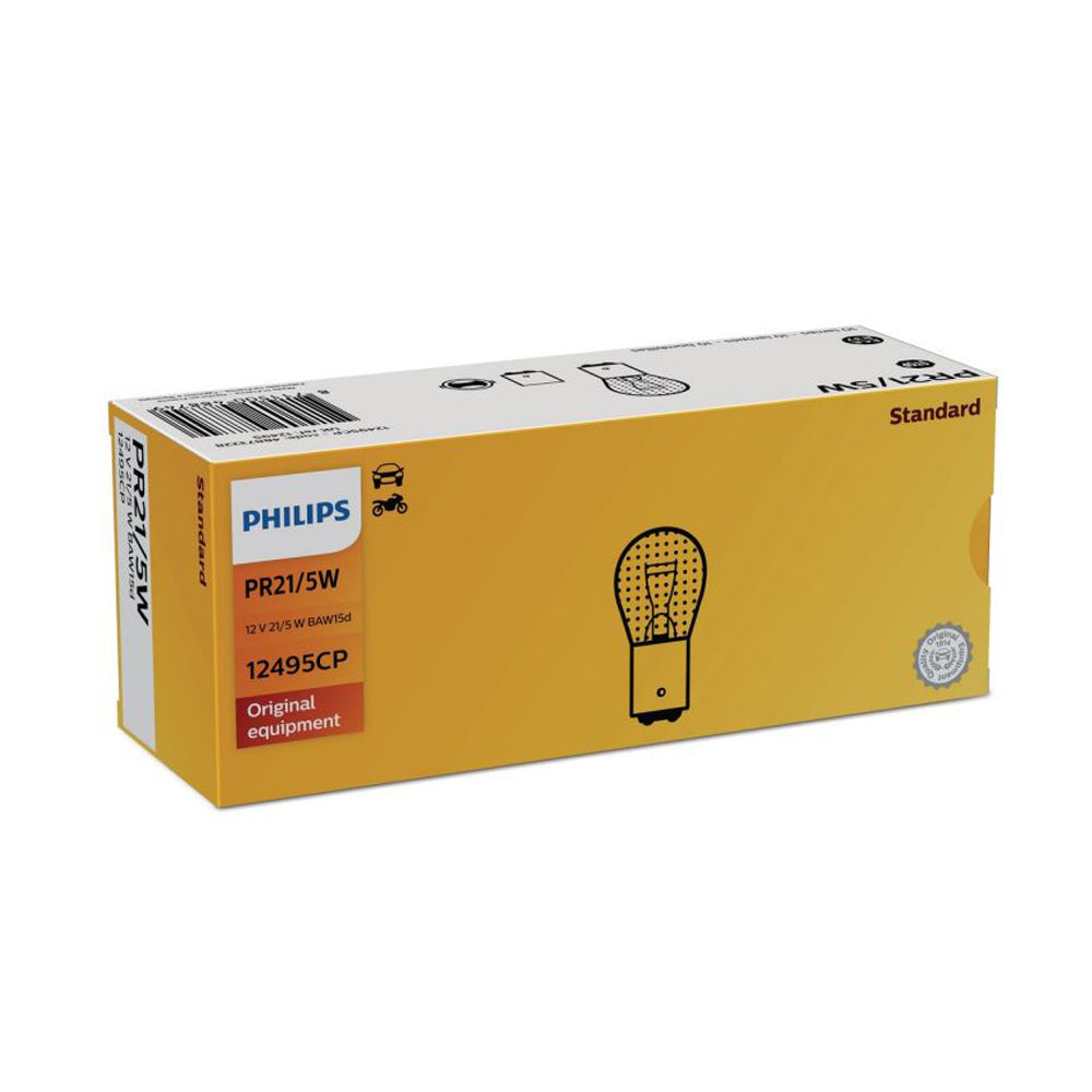 New Philips Globe Pr21/5W 12V 10Pack (12495Cp)