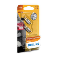 New Philips Globe T4W 12V Twin Blister Pack (12929B2)