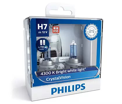 New Philips Globe H7 2Pk With Led T10 Park Globes (12972Cvsl)