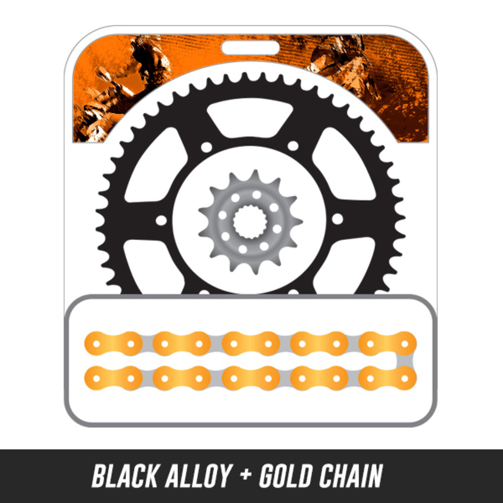 New EK CHAIN AND SUPERSPROX Chain and Sprockets Kit - Alloy 12A-665K-MX11 | Australian Moto Spares